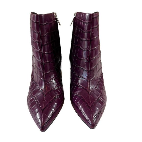 Marc Fisher LTD Croc Embossed Pointed Toe Bootie - Picture 3 of 13